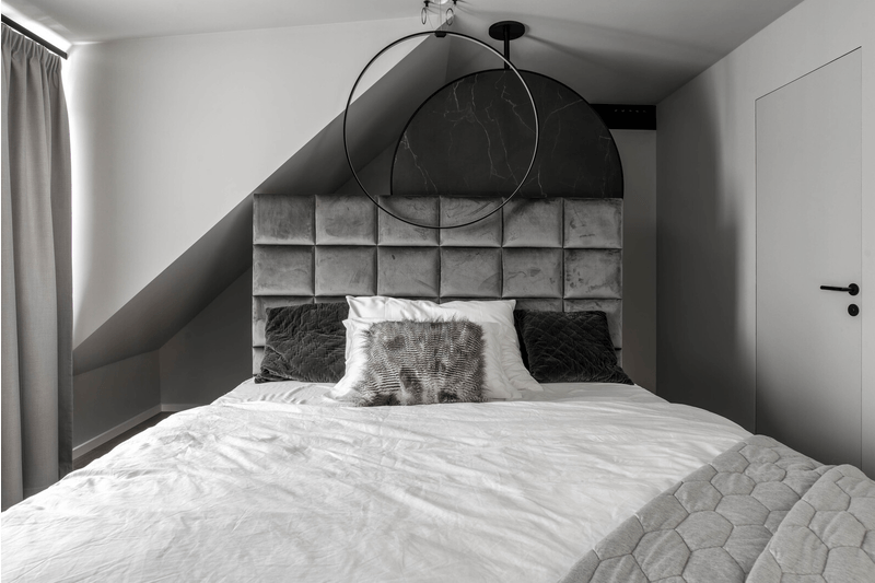 Image - (Gallery) Bedroom with a glass partition - 4