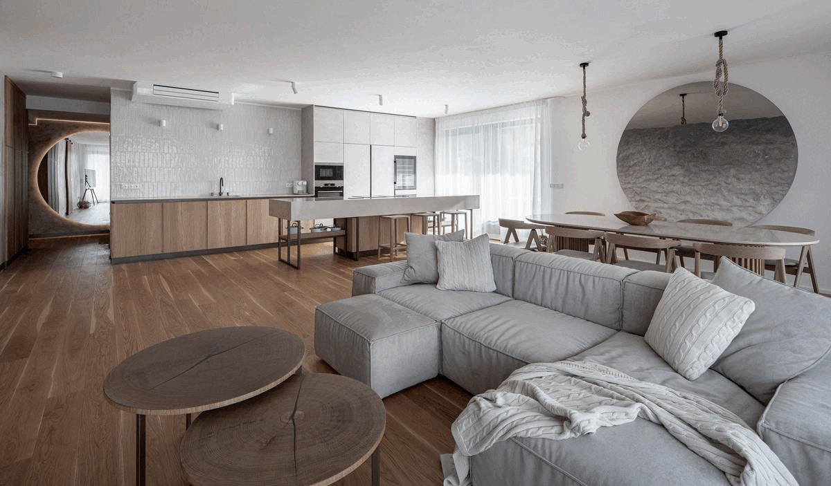 Obrázek - (Galerie) Obývací pokoj v prázdninovém apartmánů - 2
