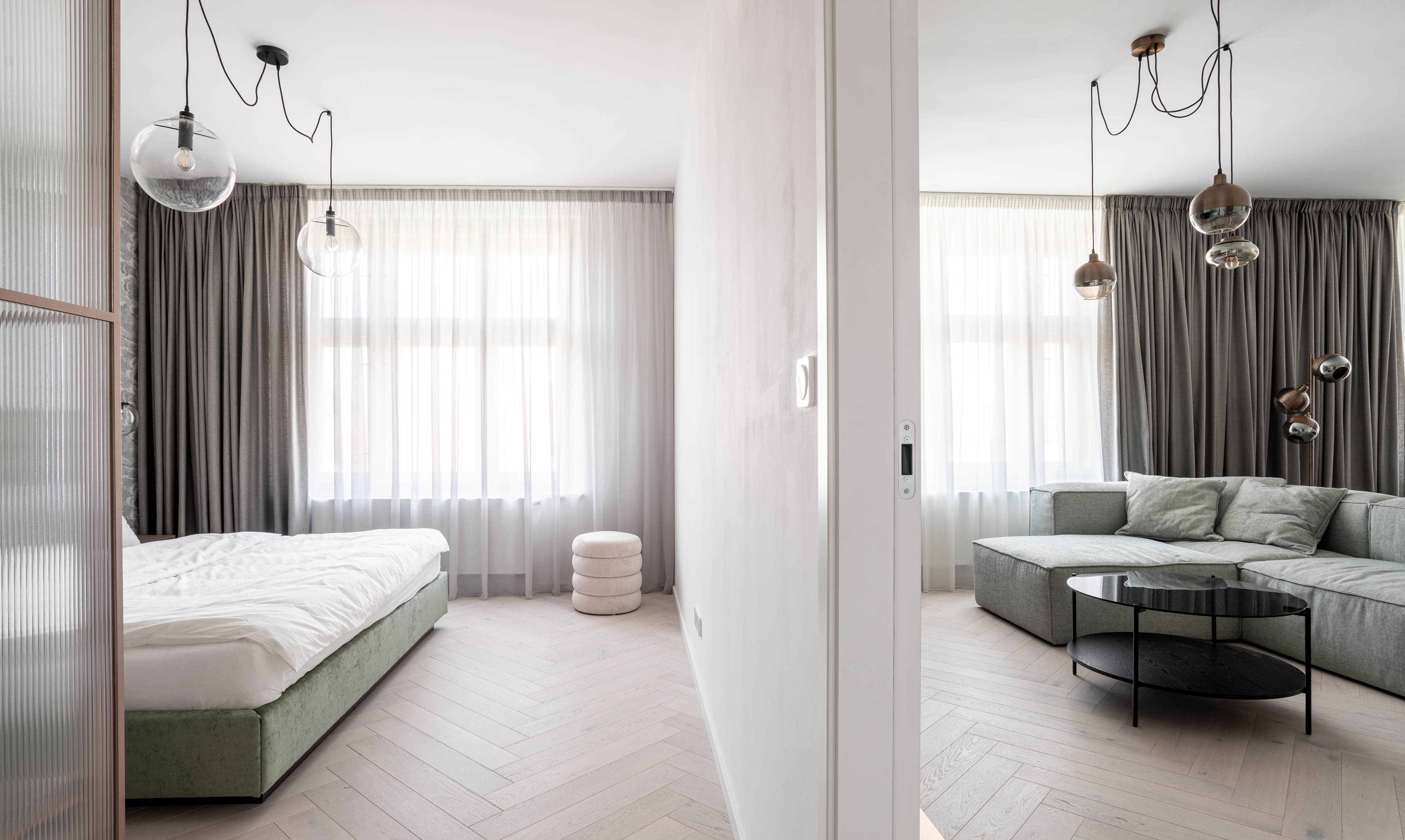 Ložnice a obývací pokoj