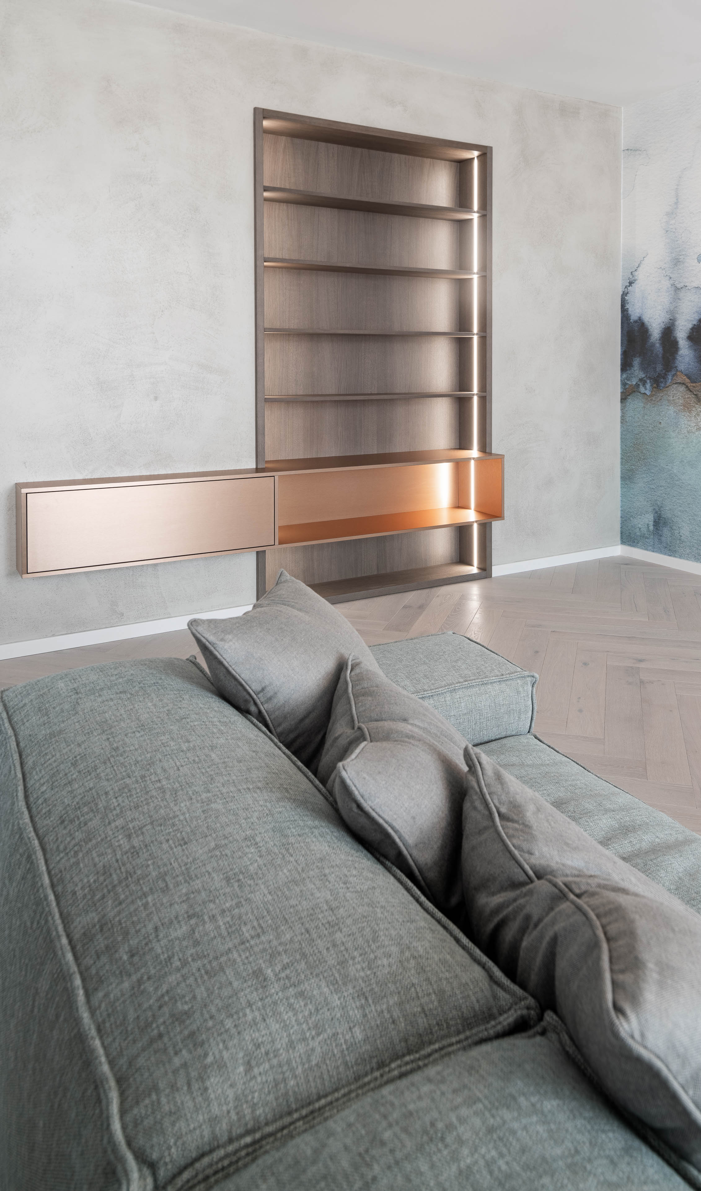 Image - (Gallery) Living room with copper details - 4