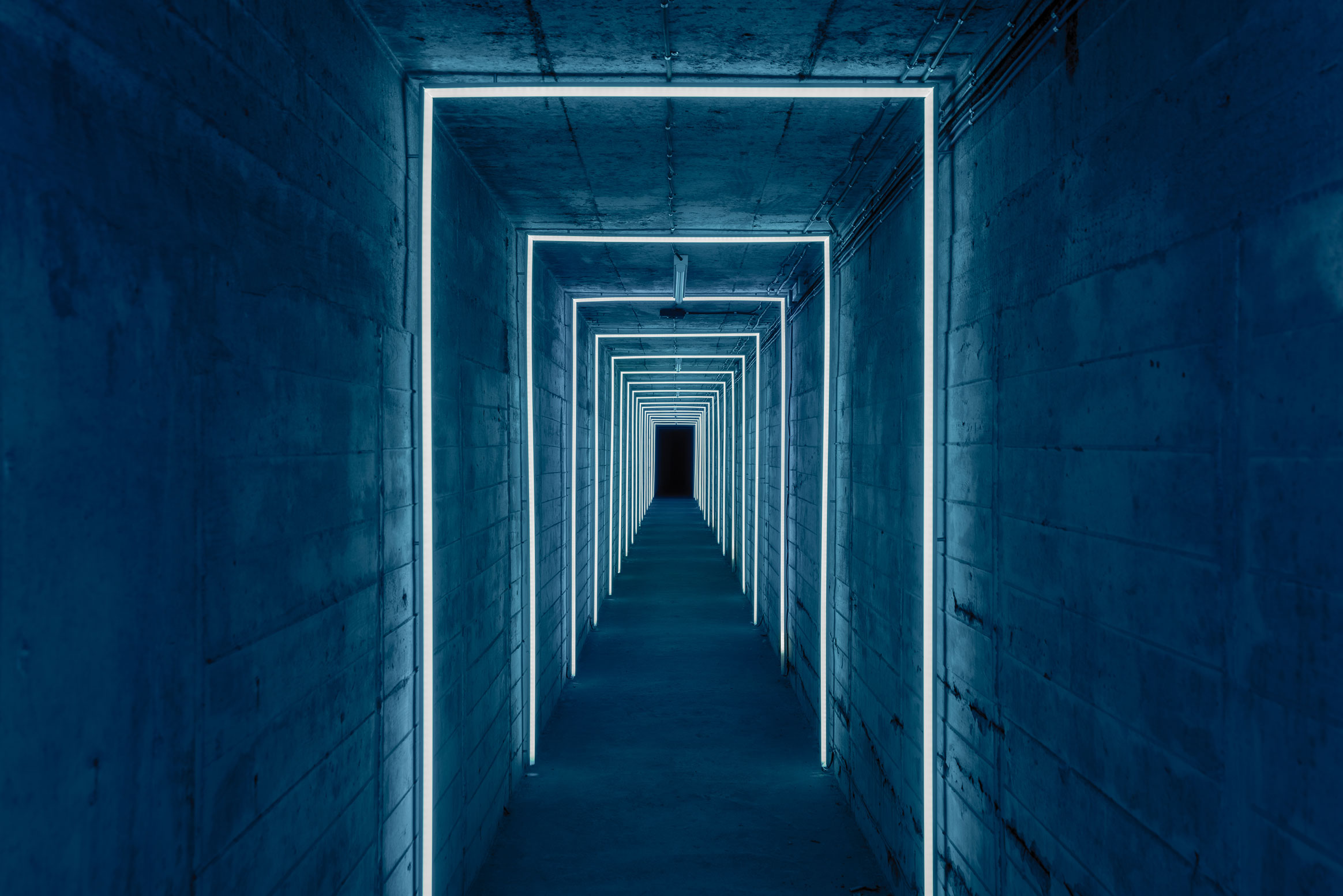 Obrázek - (Galerie) Chodba s neonovými světly