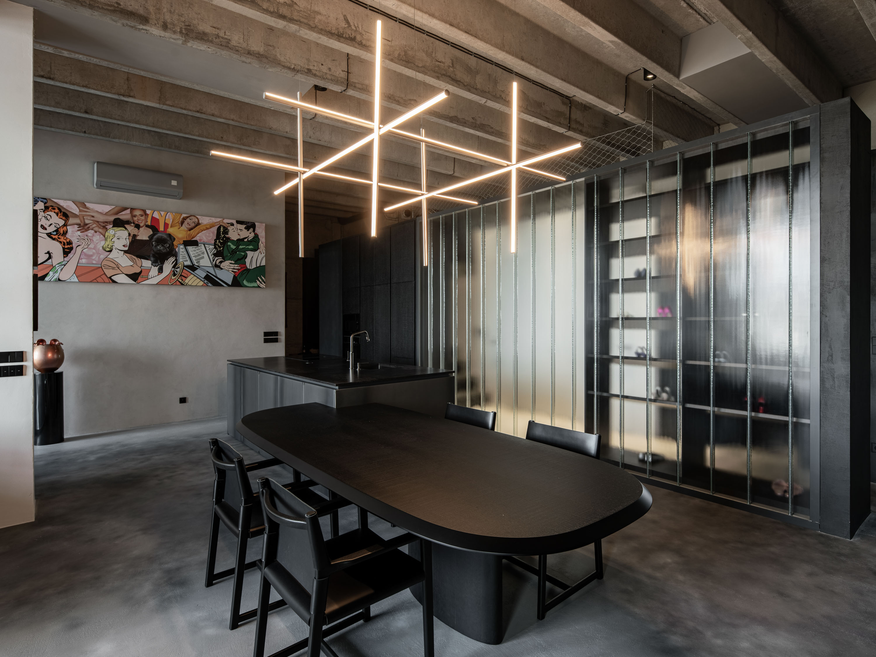 Image - (Gallery) Living Area of an Industrial Loft - 04